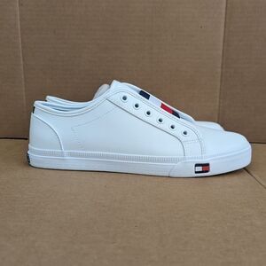 Tommy Hilfiger Anni White Slip-On Athletic Sneakers Womens Size 8